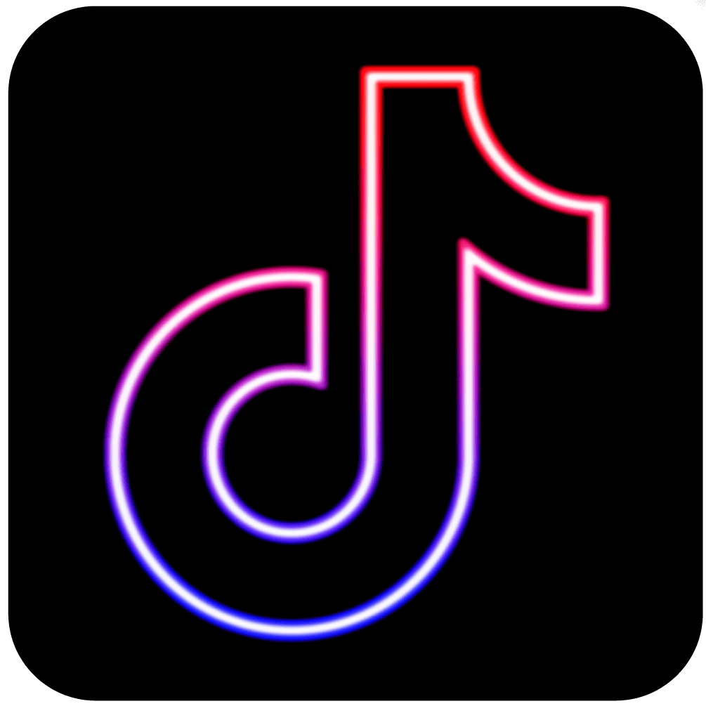 Neon TikTok Logo